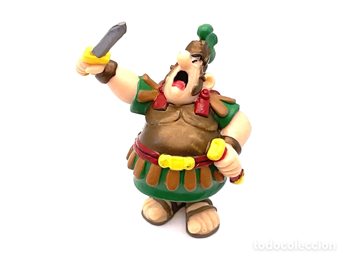 Figuras de goma y PVC: Figura de Centuri&oacute;n Romano . Colecci&oacute;n Asterix y Obelix. Plastoy A&ntilde;o 1997