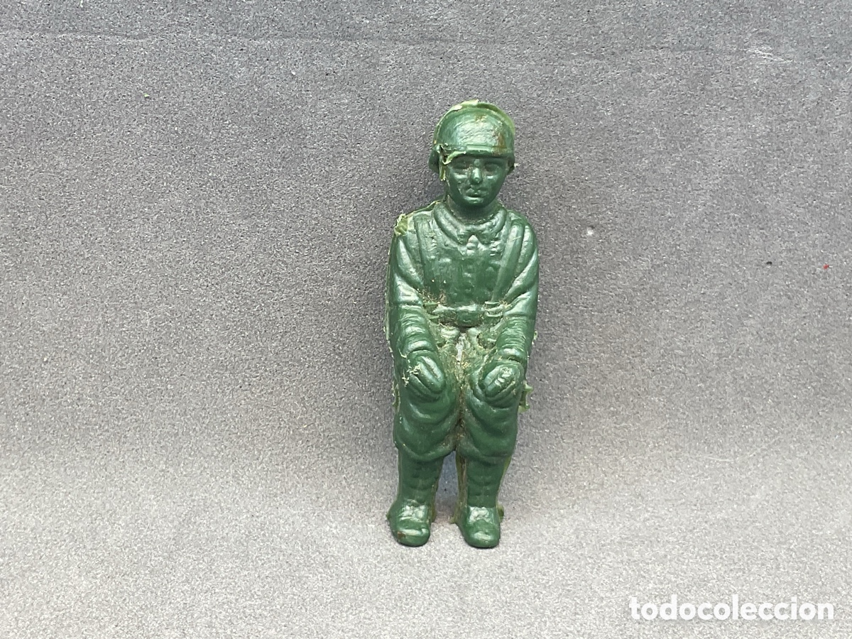 Figuras de goma y PVC: Antigua Figura en Pl&aacute;stico. Soldado . Pipero. A&ntilde;os 70. Made in Spain.