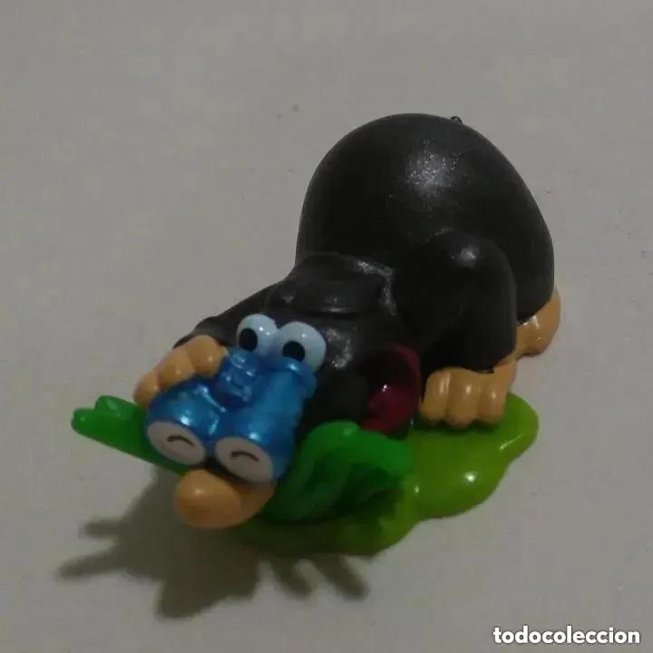 Figuras de goma Kinder: MONOBLOC KINDER MOLE MISSION MISION TOPO MU&Ntilde;ECO espia prismaticos spy