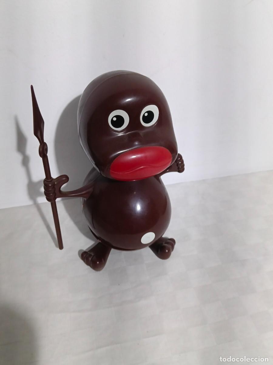 Figuras de goma y PVC: Antigua hucha mu&ntilde;eco Conguito - Grupo Lacasa- plastico rigido -altura 18 cm