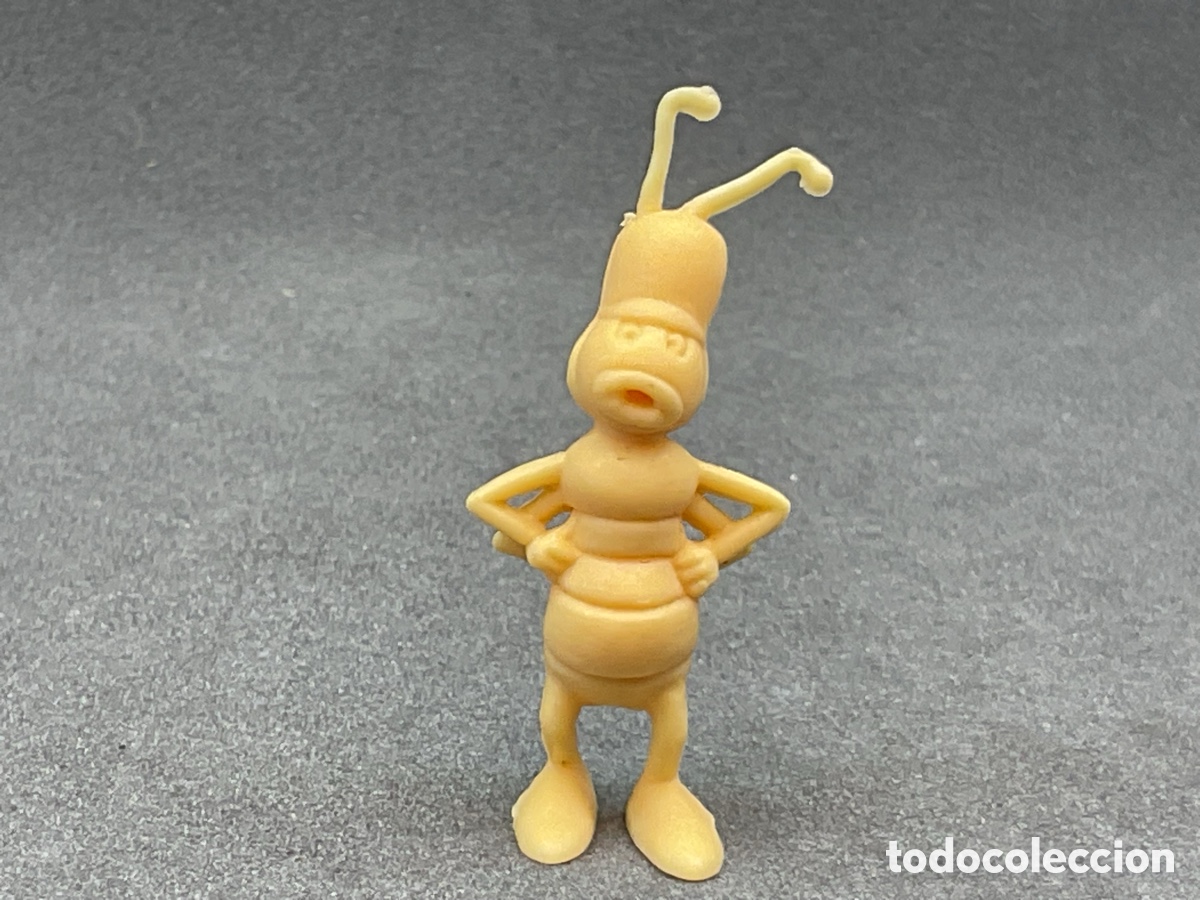 Figuras de goma y PVC: Antigua Figurita de la Abeja Maya. Colecciones Dunkin. Personaje Hormiga.