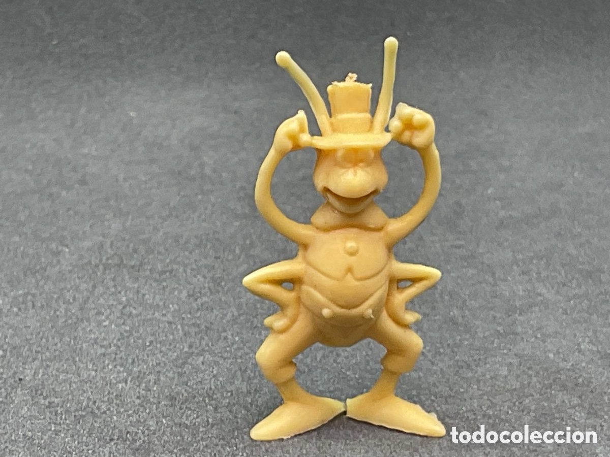 Figuras de goma y PVC: Antigua Figurita de la Abeja Maya. Colecciones Dunkin. Personaje Flip El Saltamontes