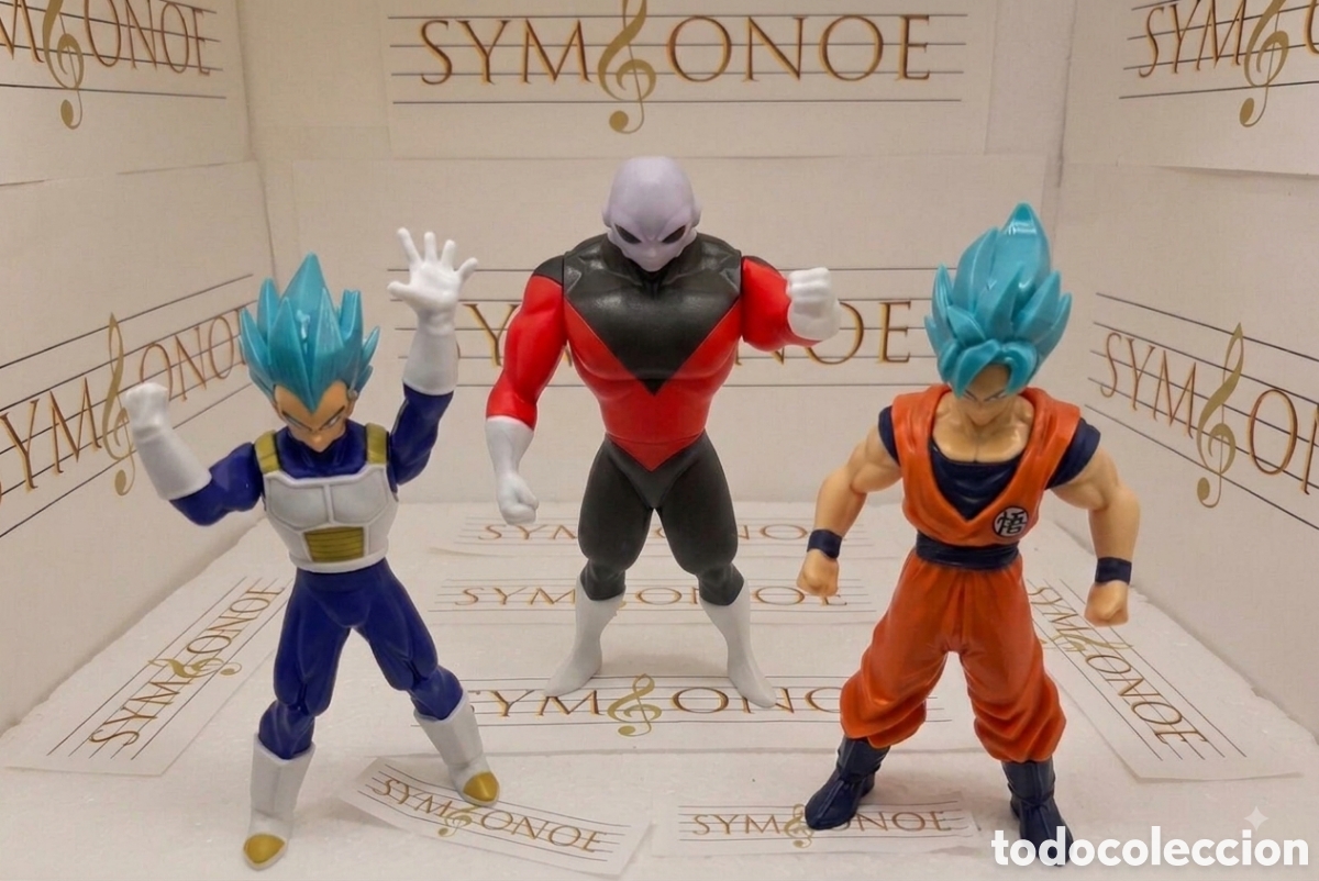 Figuras de goma Kinder: Serie completa kinder Sorpresa Maxi Dragon Ball Goku Vegeta
