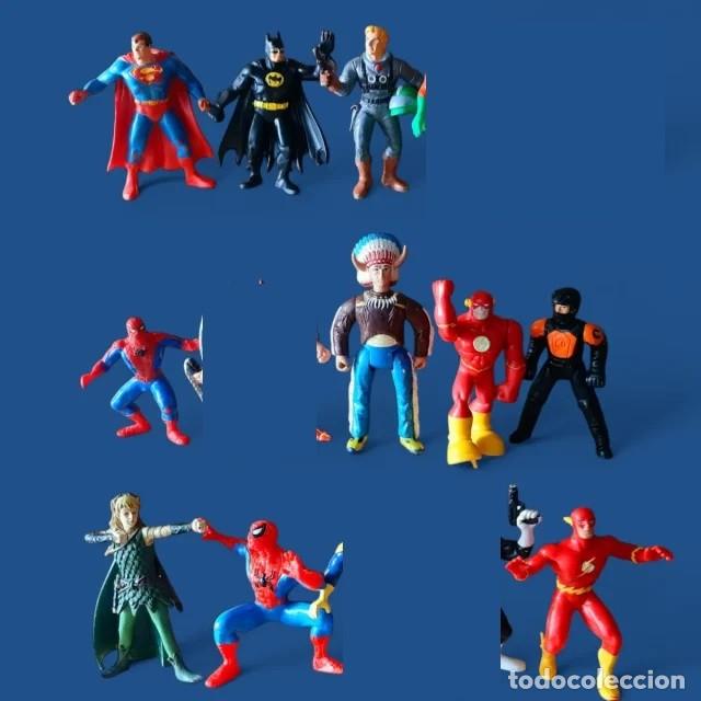 Figuras de goma y PVC: Figuras Marvel Heroes DC DC Comics - Batman Superman Spiderman Ironman Capitan America Hulk Punisher