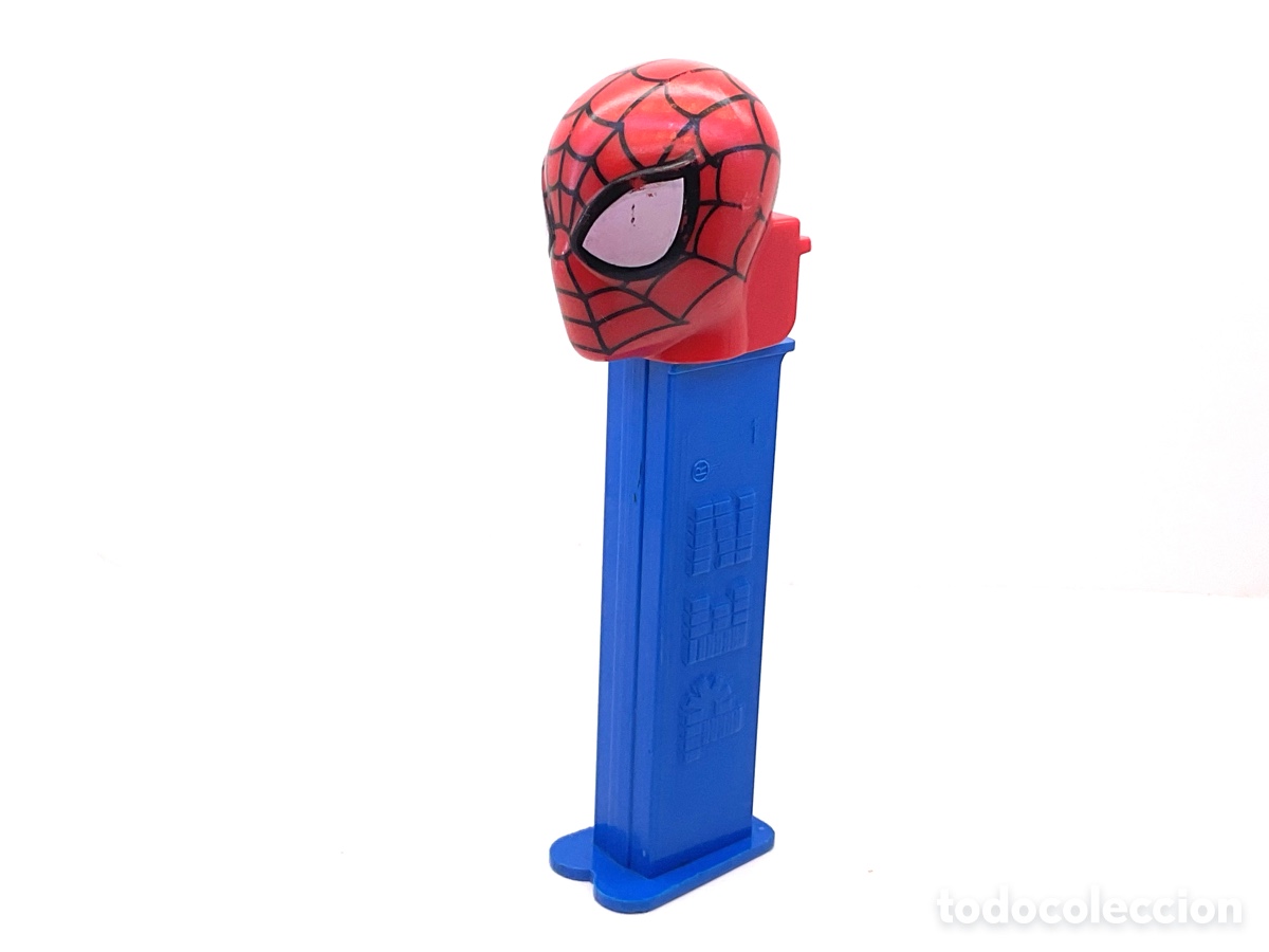 Figuras de goma y PVC dispensador PEZ: Dispensador de Caramelos Pez de la Serie Marvel . Spider-Man . Made in Hungary.