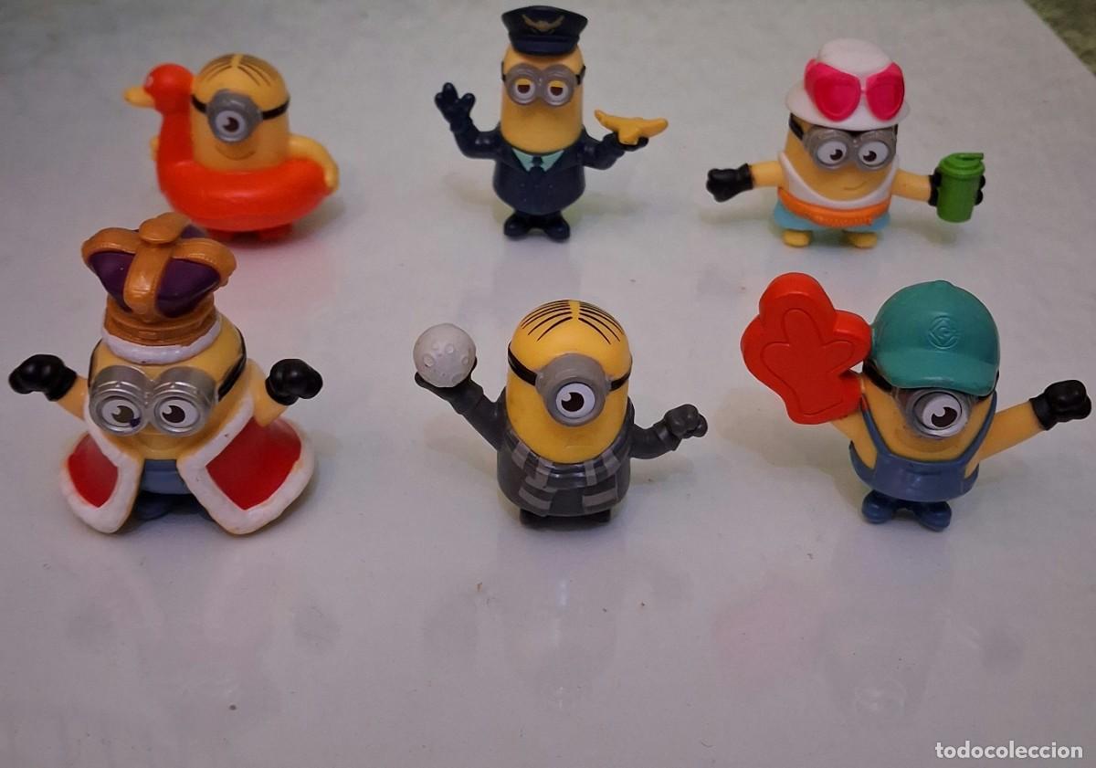 Figuras de goma y PVC: Lote de 6 mu&ntilde;ecos Minions - Foto 2
