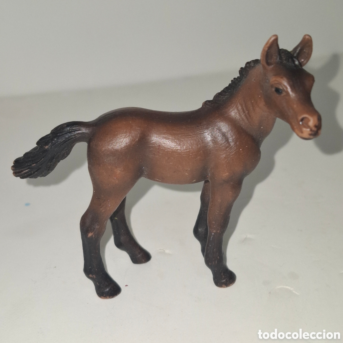 Figuras de goma y PVC: SCHLEICH FIGURA DE PVC MADE IN GERMANY POTRO CRIA DE CABALLO SERIE ANIMALES DE GRANJA