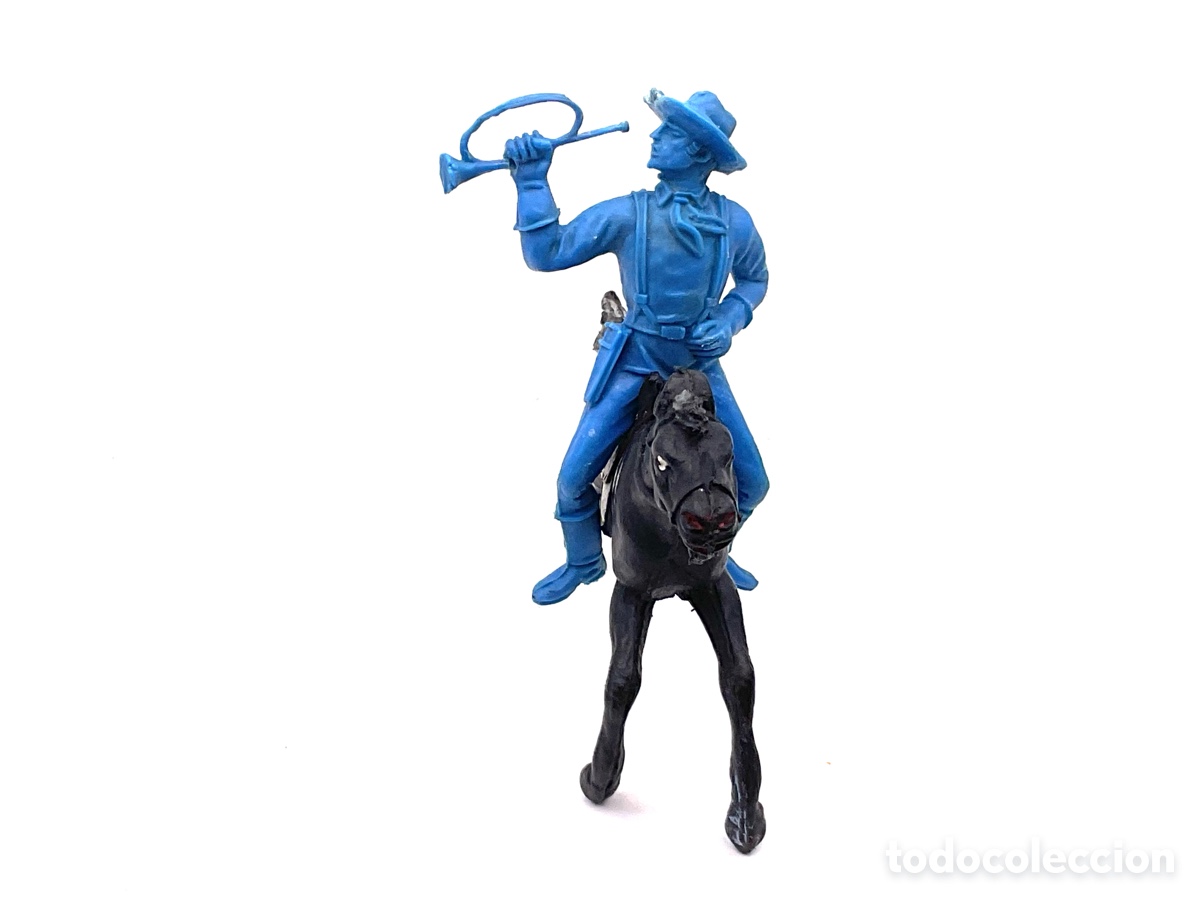 Figuras de goma y PVC: Antiguas Figuras del Oeste en Pl&aacute;stico. Soldado Confederado de Jecsan.
