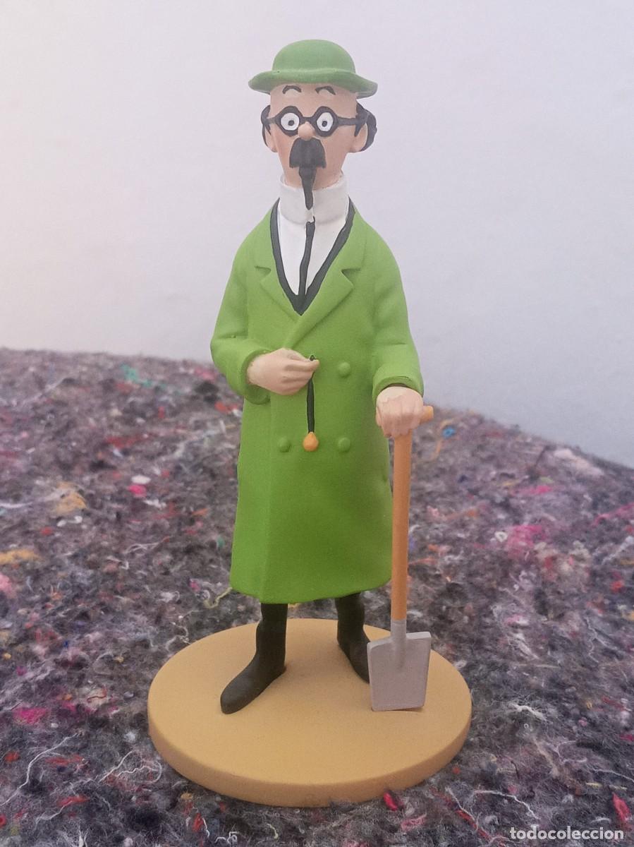 Figuras de goma y PVC: Figura Resina Profesor Tornasol con Pala 12 cm Tint&iacute;n Moulinsart