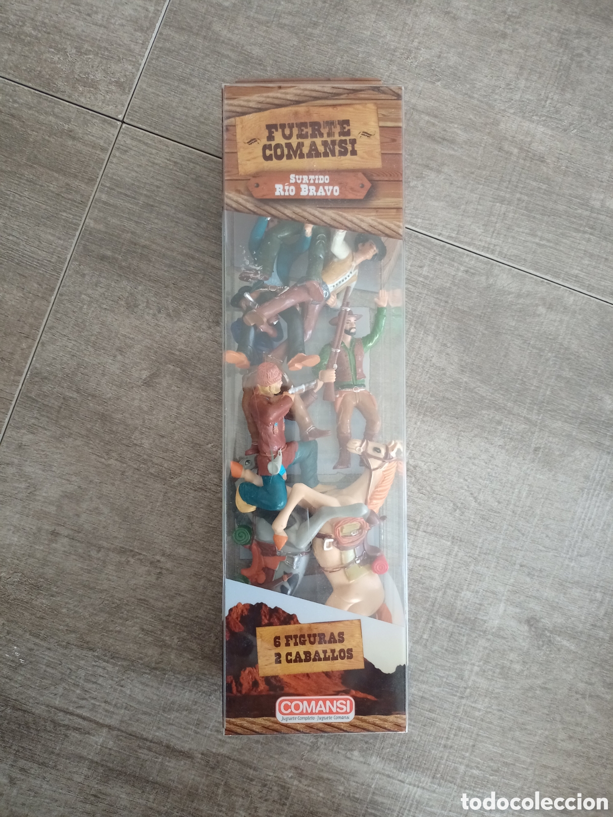 Figuras de goma y PVC: Blister figuras comansi R&iacute;o bravo nuevo precintado reedici&oacute;n