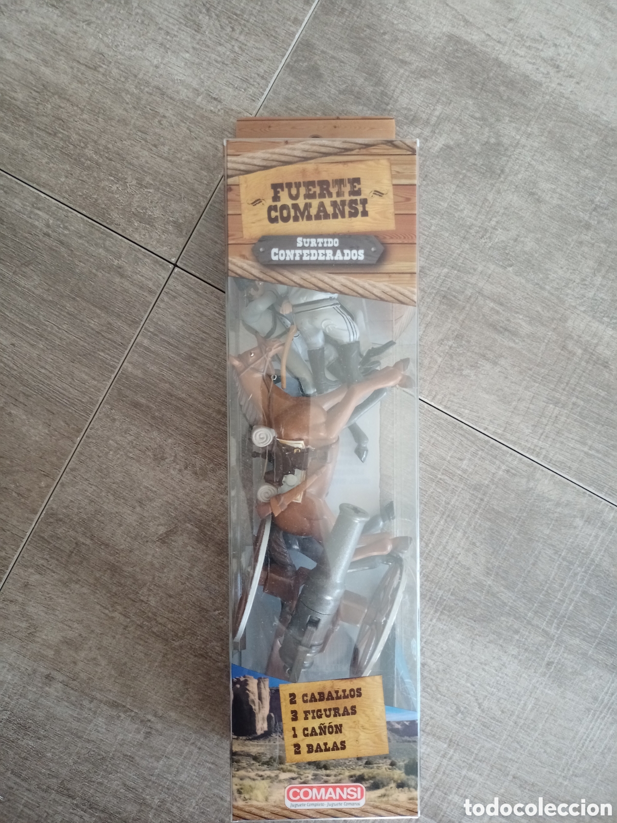 Figuras de goma y PVC: Blister figuras comansi confederados completo nuevo reedici&oacute;n