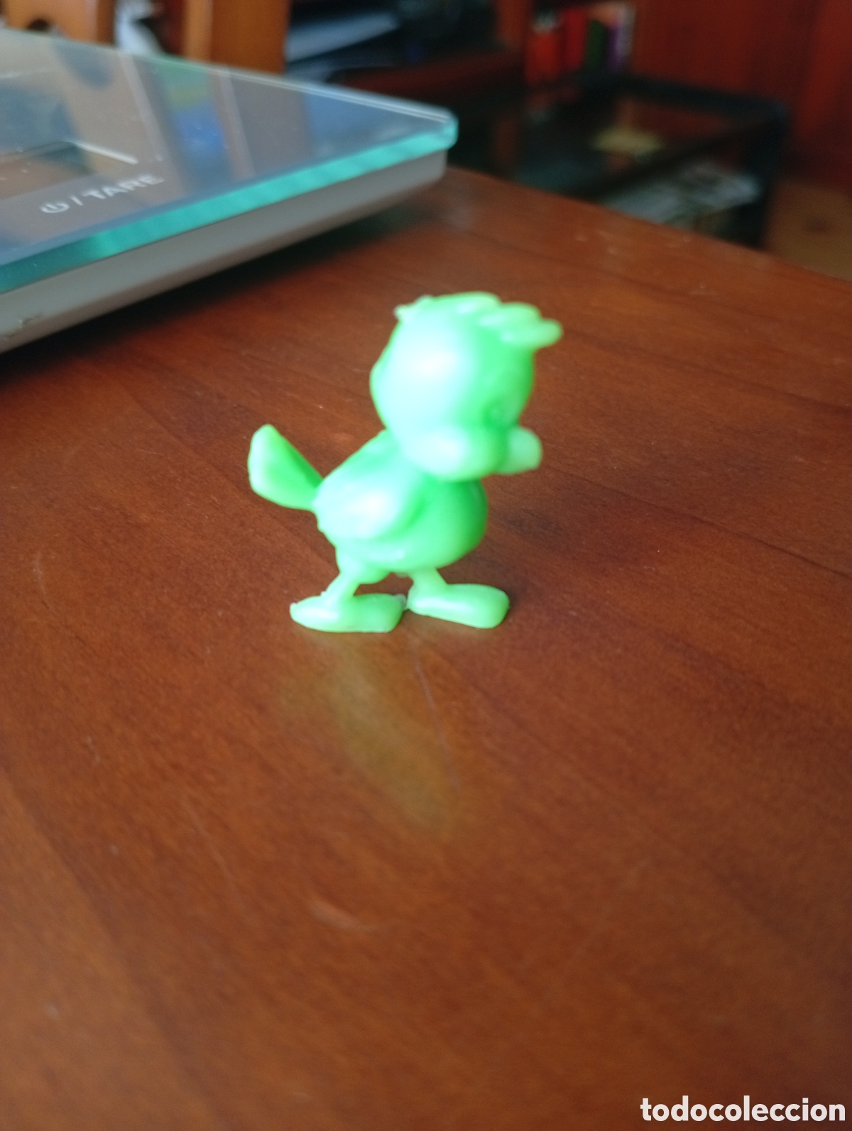 Figuras de goma y PVC: MU&Ntilde;ECO FIGURA DUNKIN POLLO POLLITO VERDE
