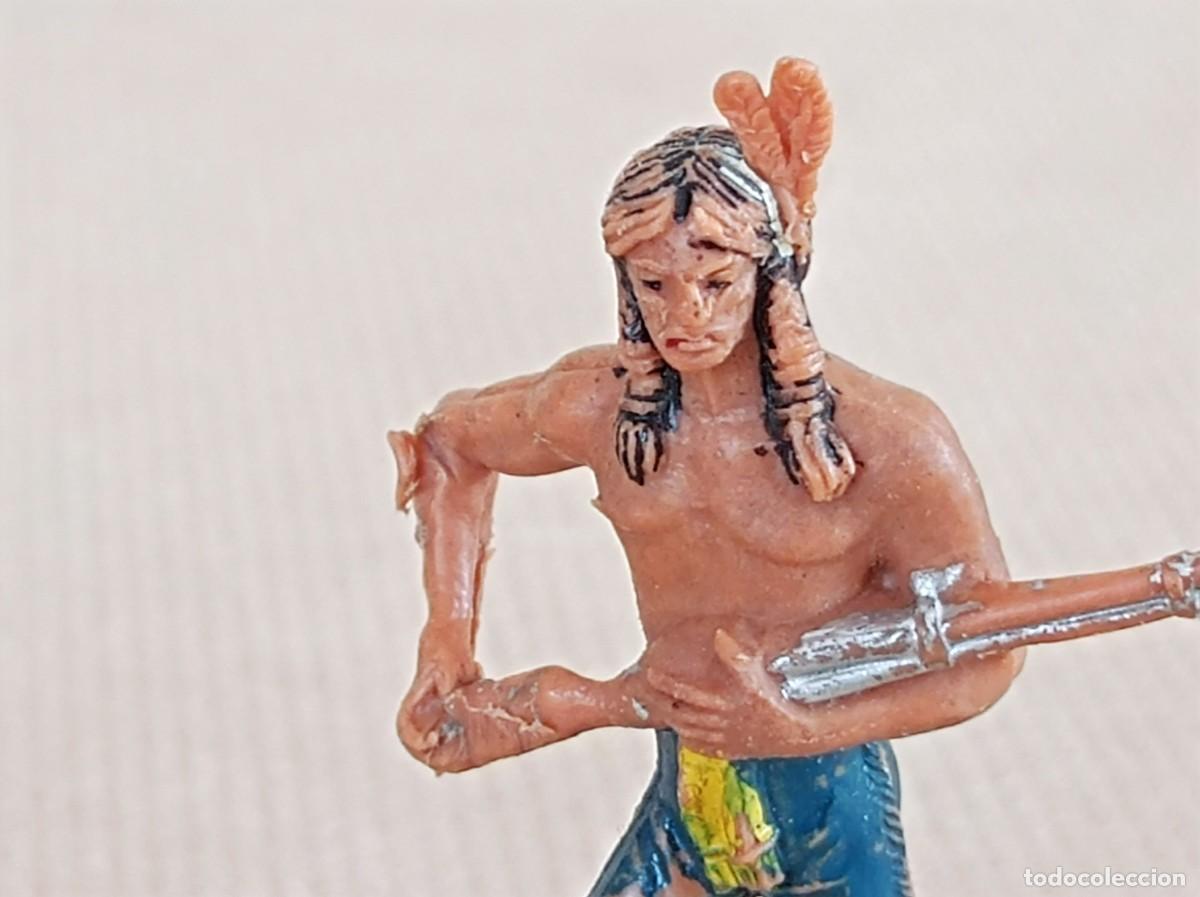 Figuras de goma y PVC: LOTE DE INDIOS Y VAQUEROS DE PL&Aacute;STICO FABRICANTE JECSAN - Foto 6