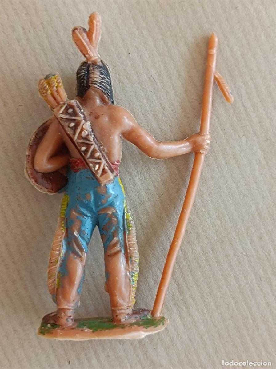 Figuras de goma y PVC: LOTE DE INDIOS Y VAQUEROS DE PL&Aacute;STICO FABRICANTE JECSAN - Foto 14