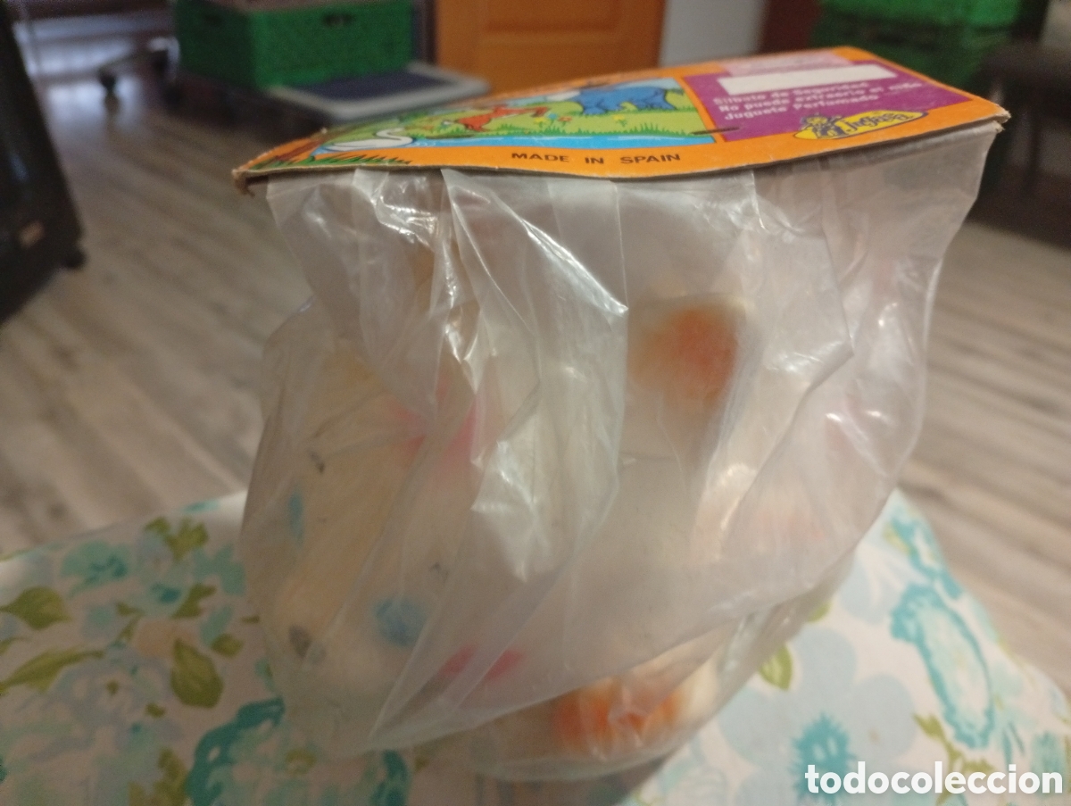 Rubber and PVC Figures: Mu&ntilde;eco goma 25 cm ancho antiguo
