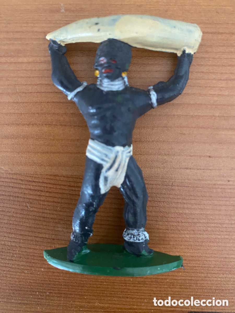 Figuras de goma y PVC: Porteador negro africano alca Capell