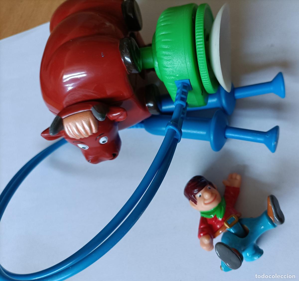 Figuras de goma Kinder: kinder maxi juguete juego animal buffalo toro salvaje cowboy mecanico 3K02 12