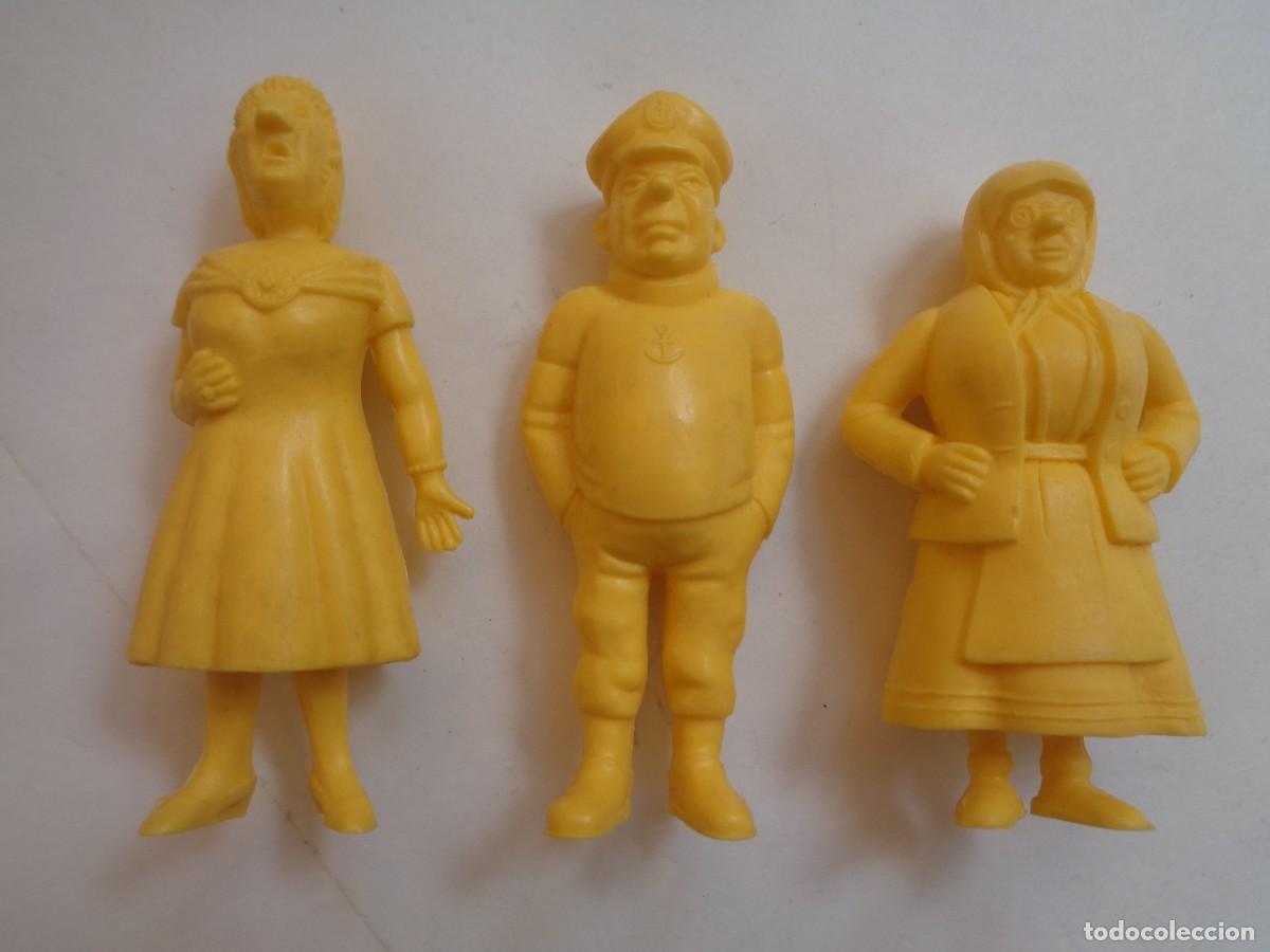 Figure di Gomma e PVC: LOTE DE 3 FIGURAS DE DUNKIN PREMIUM - ESSO, COLECCION TINTIN