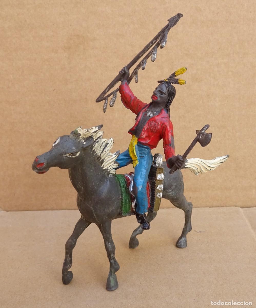 Figuras de goma y PVC: COMANSI INDIO CON CABALLO