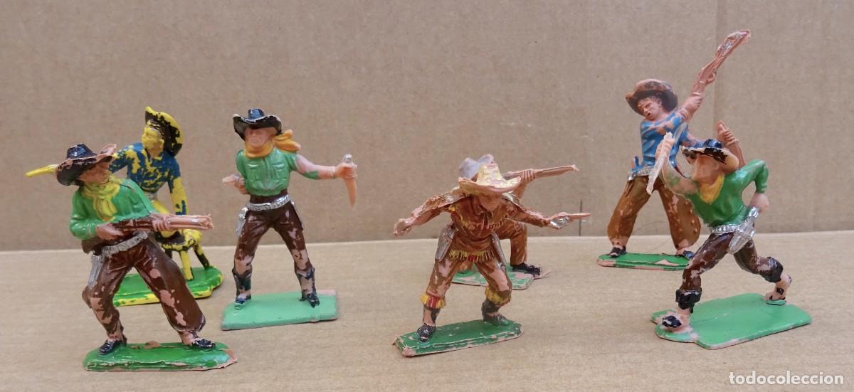 Figuras de goma y PVC: PECH OLIVER FIGURAS DE COWBOYS