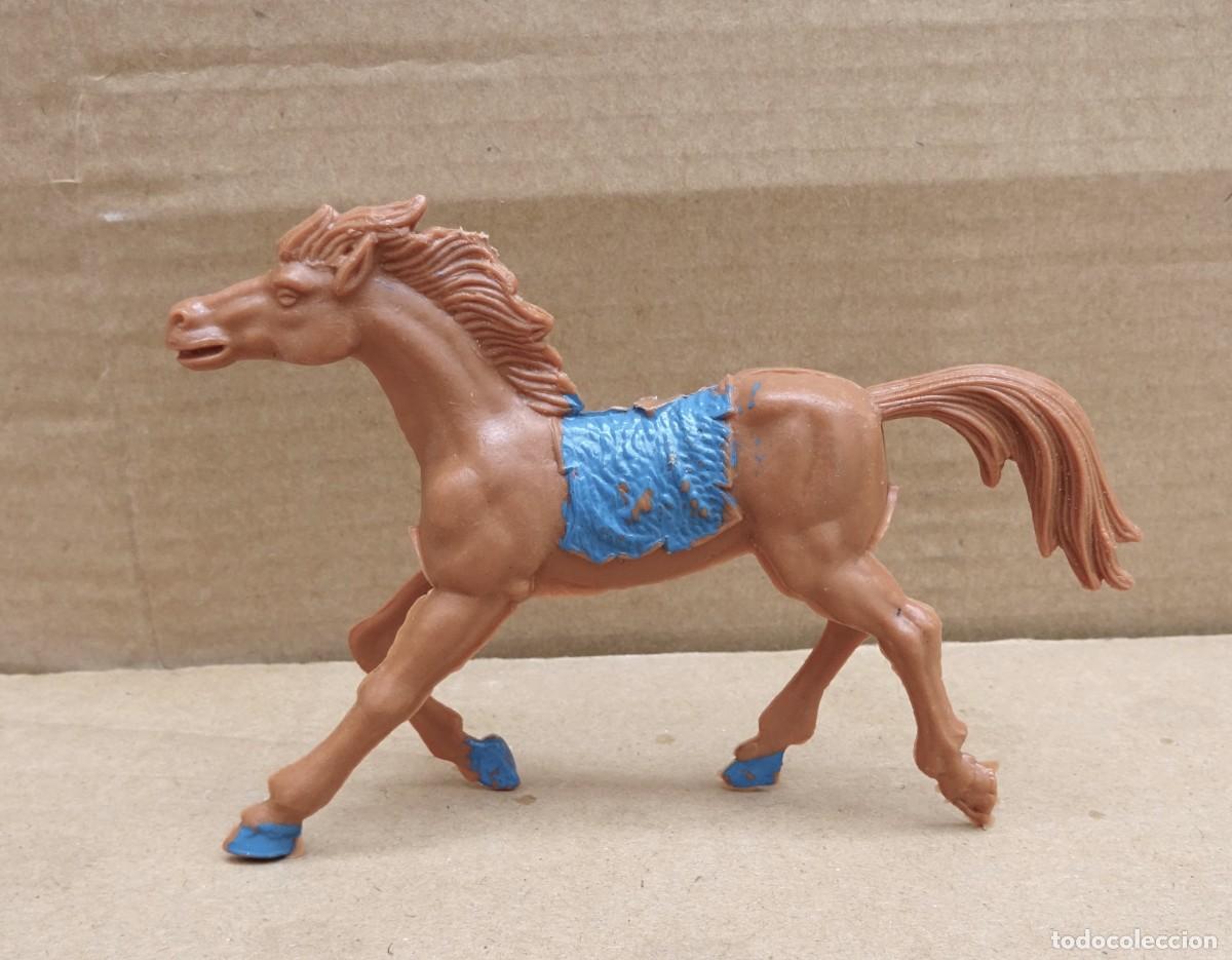 Figuras de goma y PVC: LAFREDO CABALLO INDIO PLASTICO