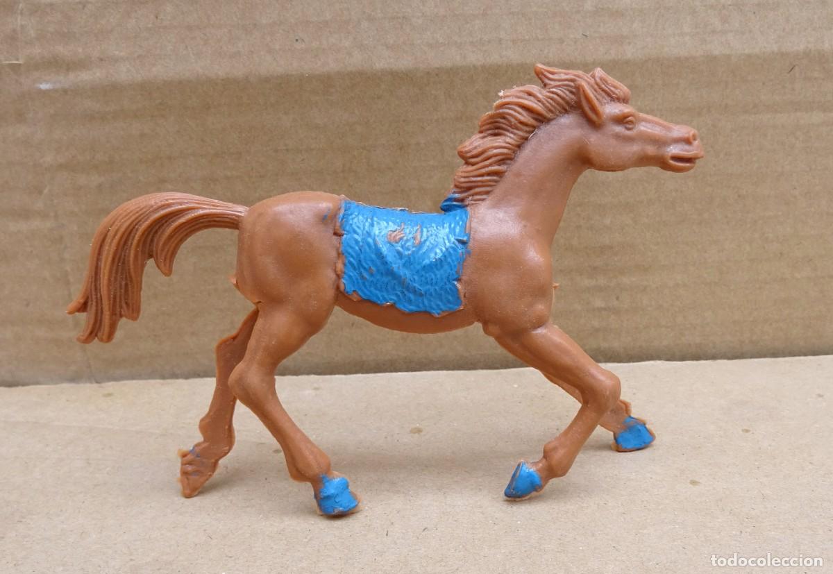 Figuras de goma y PVC: LAFREDO CABALLO INDIO PLASTICO - Foto 2