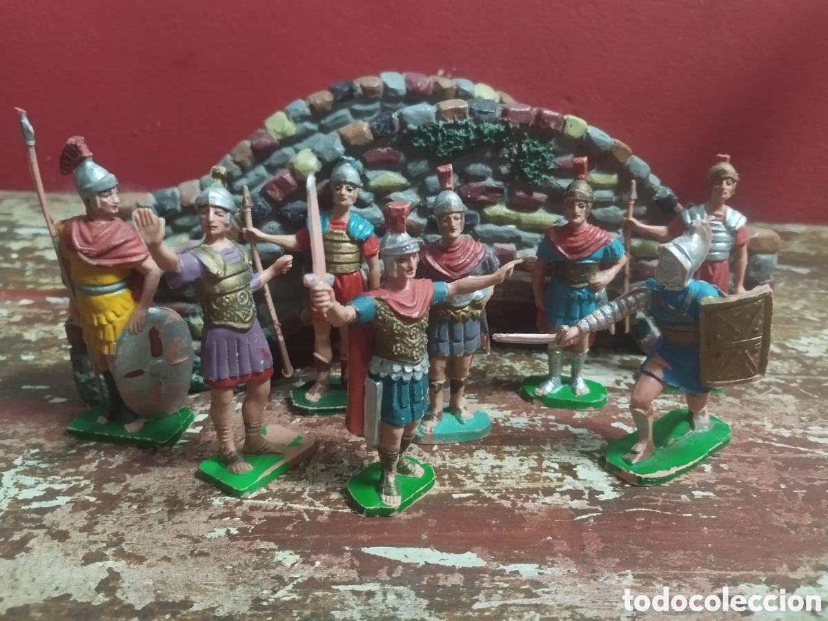 Figuras de goma y PVC: LOTE DE FIGURAS ROMANOS PVC
