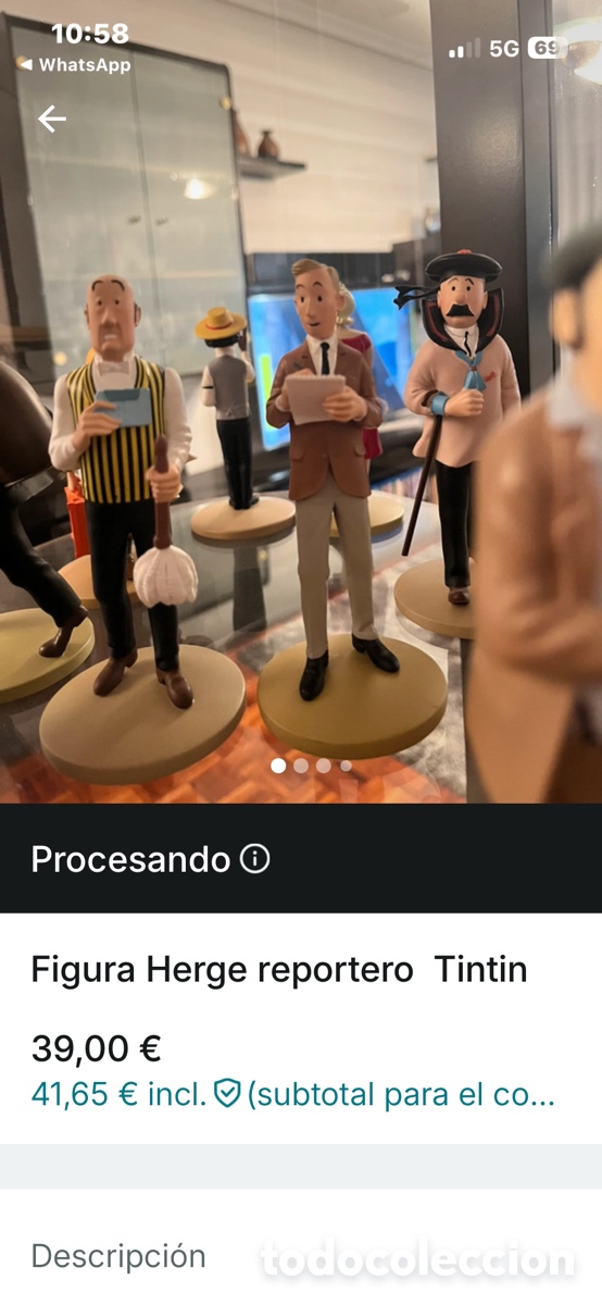 Figurines en Caoutchouc et PVC: Figura de colecci&oacute;n Tint&iacute;n, Herge
