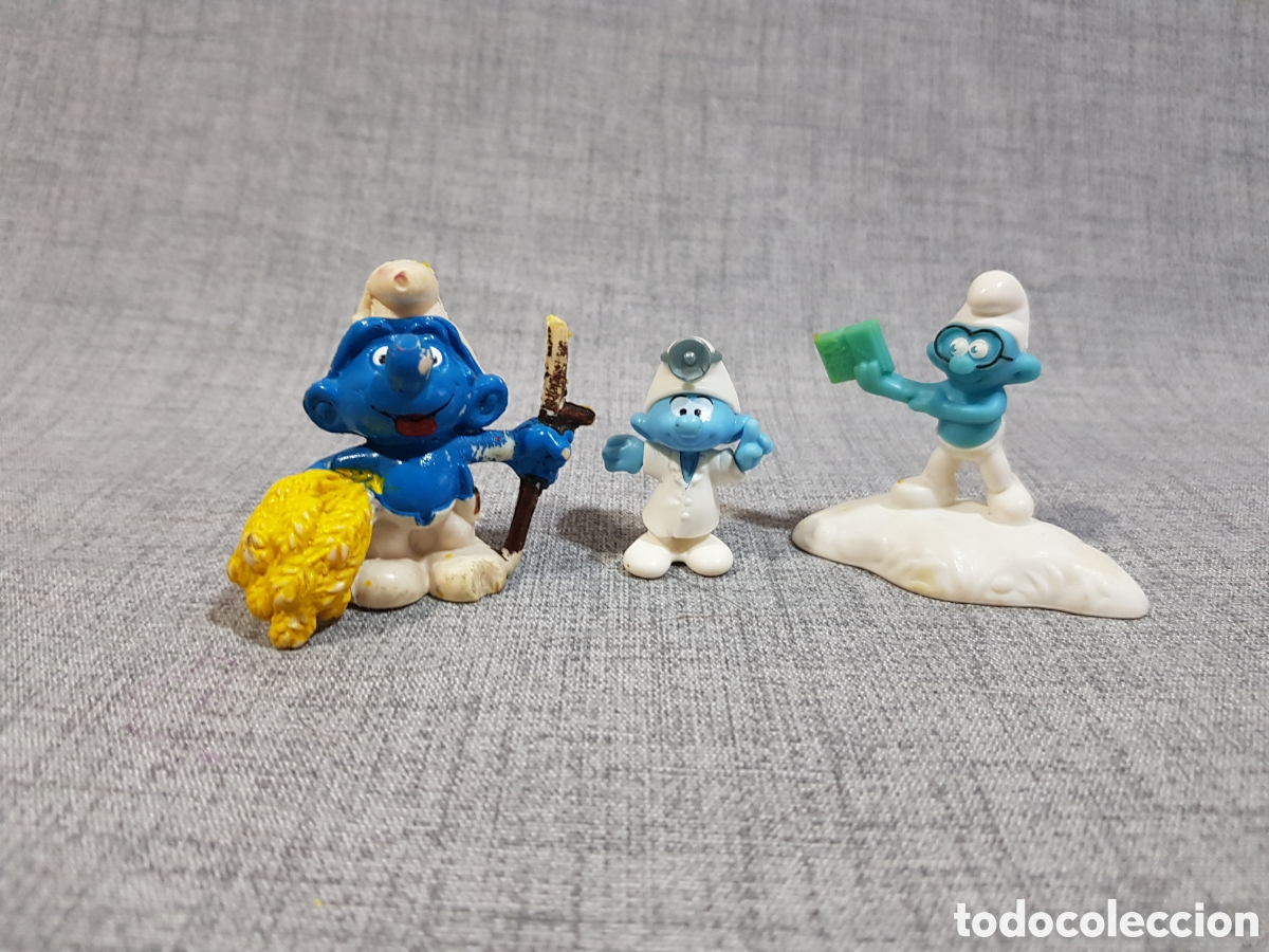 Figuras de goma y PVC: FIGURAS LOS PITUFOS GOMA (&iquest;COMICS SPAIN?) Y PL&Aacute;STICO DURO.