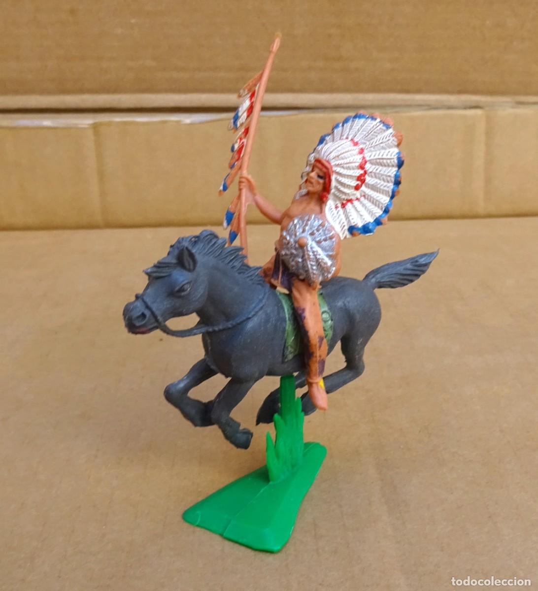 Gummi- und PVC-Figuren: JECSAN INDIO CONCABALLO FIGURA 2