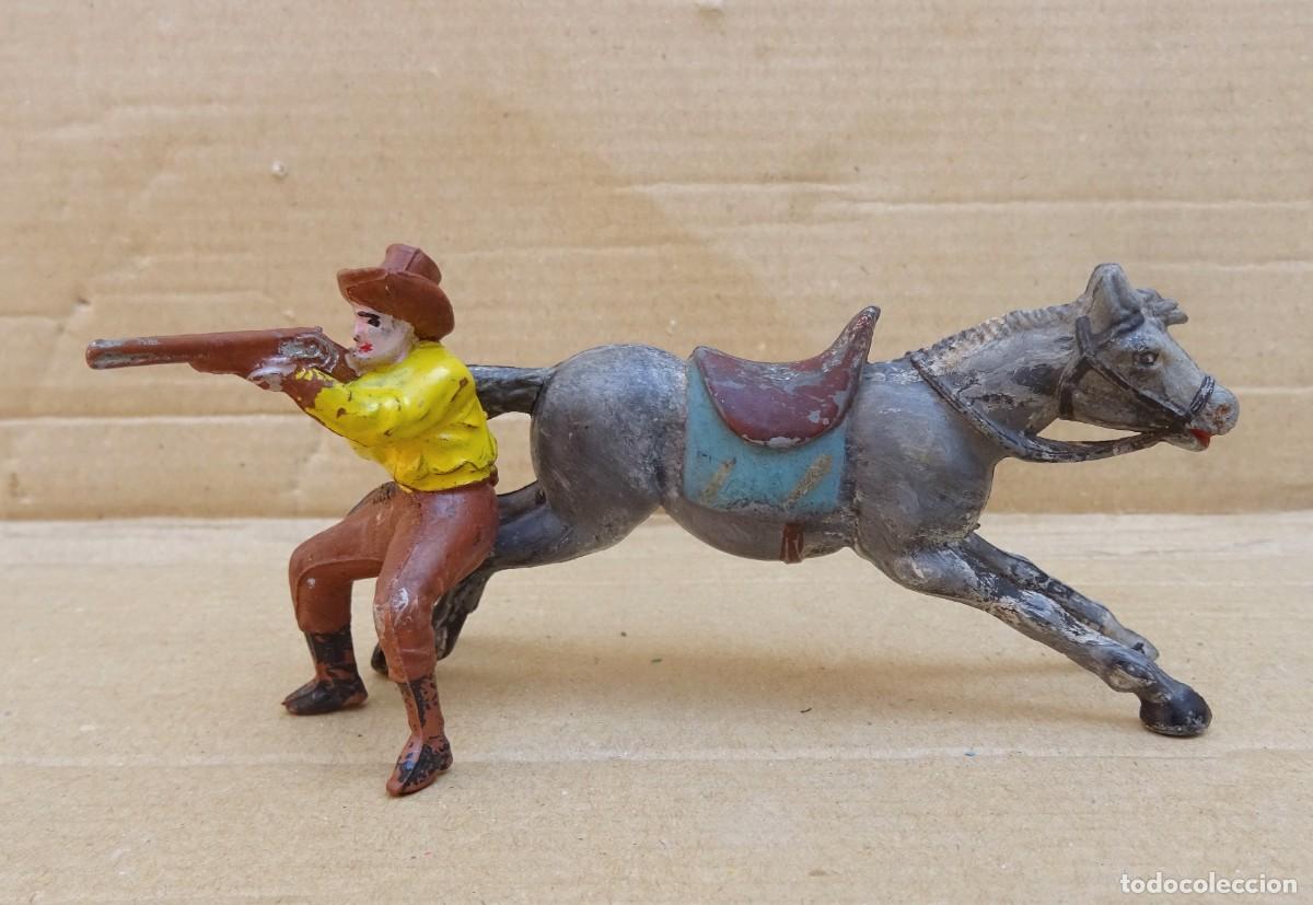Figuras de goma y PVC: REAMSA COWBOY CON CABALLO FIGURA EN GOMA 1