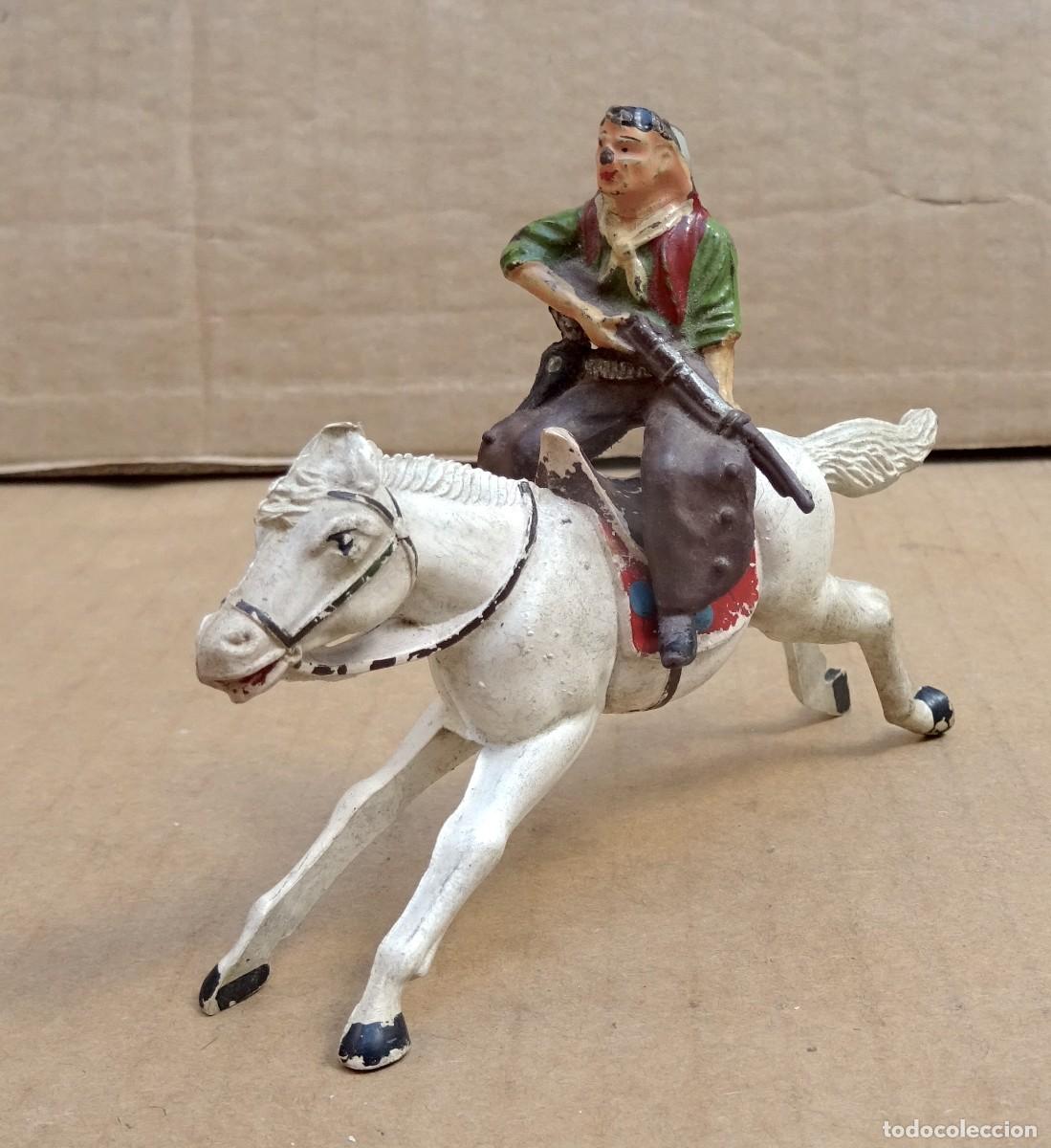 Figuras de goma y PVC: REAMSA COWBOY CON CABALLO FIGURA EN GOMA 2