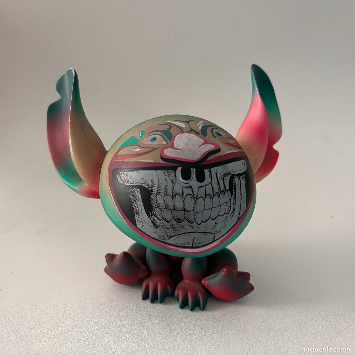 Figuras de goma y PVC: Figura Mu&ntilde;eco Ron English Grin Stitch &ndash; Disney x MINDstyle Experiment 626 &ndash; 2009