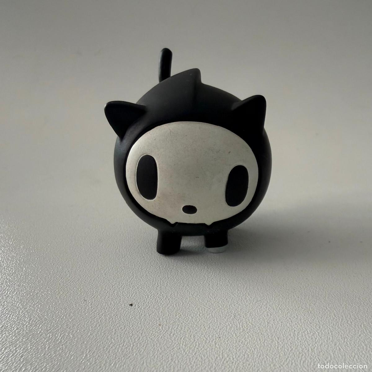 Figuras de goma y PVC: Figura mu&ntilde;eco Skeletrino Tokidoki negro Til Death Do Us Part Simone Legno designer toy vinilo