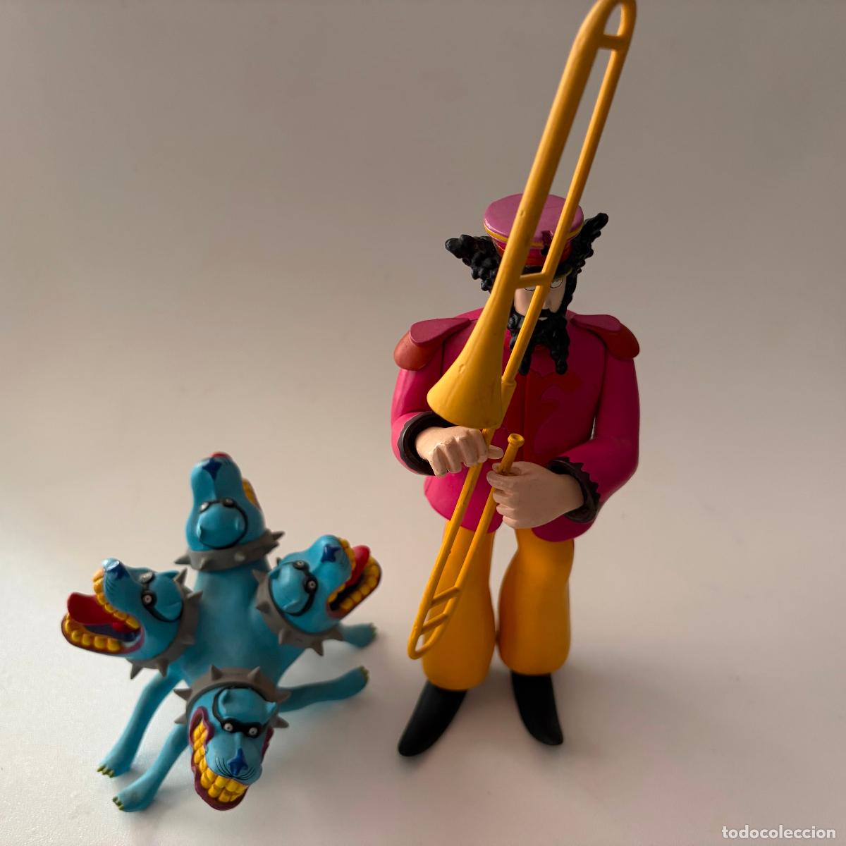 Figuras de goma y PVC: Figura mu&ntilde;eco John Lennon & Bulldog The Beatles Yellow Submarine McFarlane 2000 19 cm