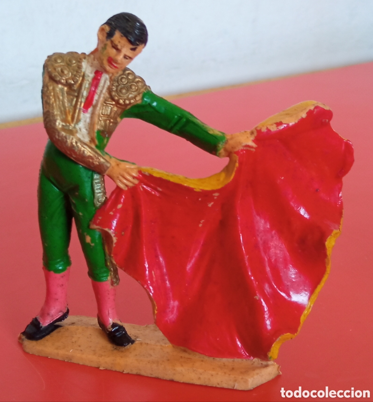 Figuras de goma y PVC: TORERO Y TORO.COMANSI 70S.SIN USO. - Foto 4