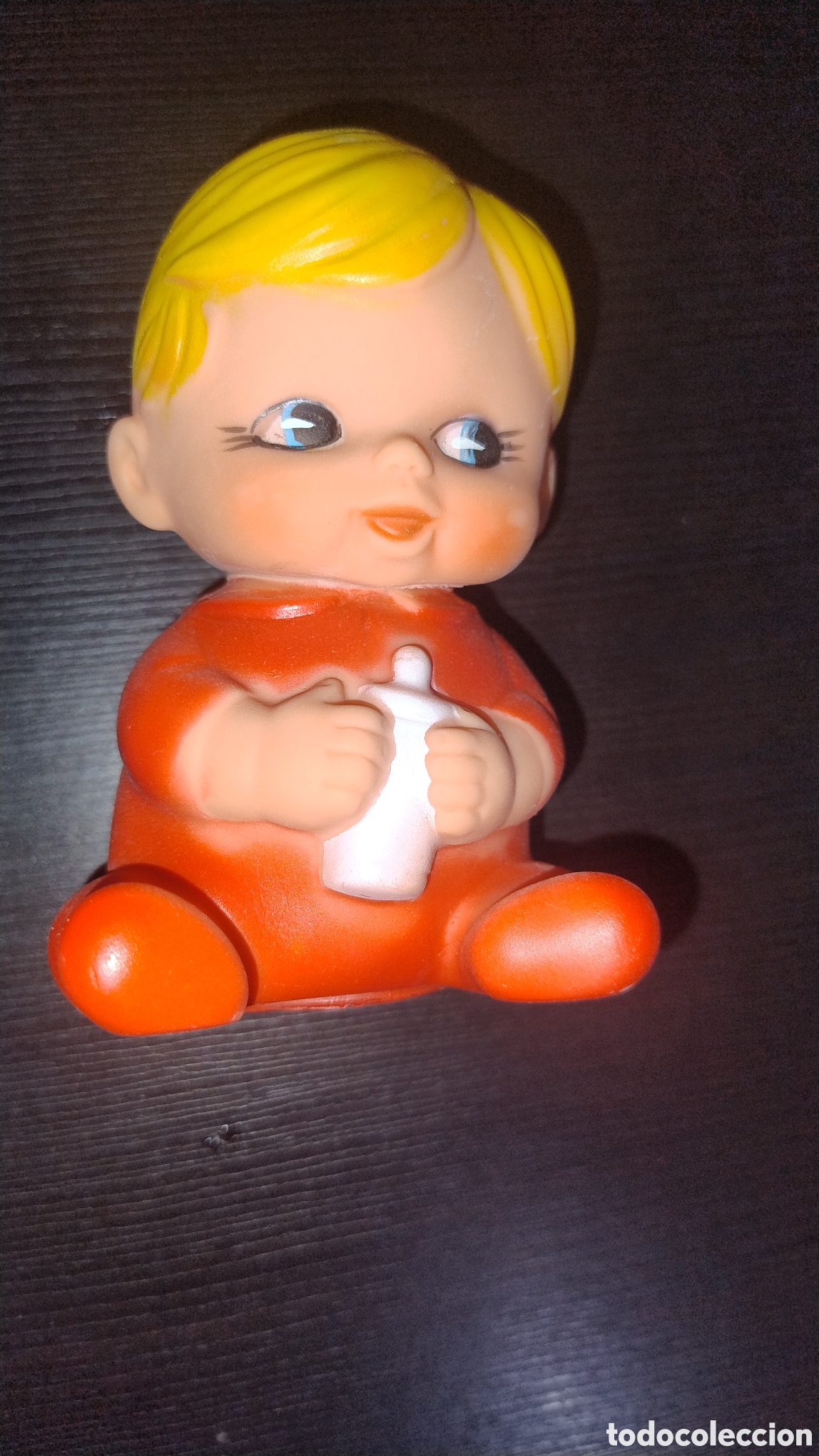 Figuras de goma y PVC: Mu&ntilde;eco bebe de goma con sonido