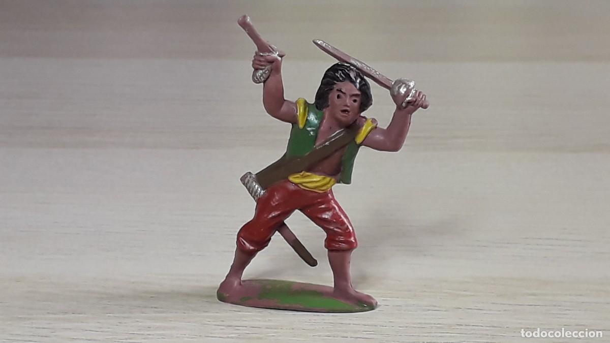 Figuras de goma y PVC: Pirata, fabricado en goma, Reamsa made in Spain, original a&ntilde;os 50.