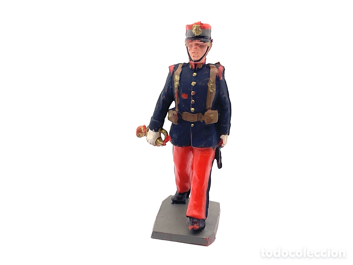 Figuras de goma y PVC: ANTIGUA FIGURA DE REAMSA. GUARDIA REAL DESFILANDO. CORNETA. VER FOTOS Y LEER DESCRIPCION.