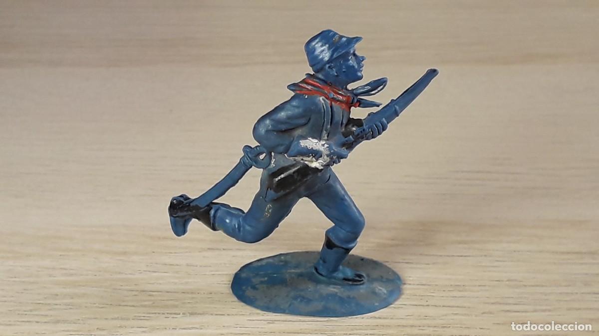 Figuras de goma y PVC: Federal Yankee 7&deg; caballer&iacute;a, goma, Pech Spain, original a&ntilde;os 50.