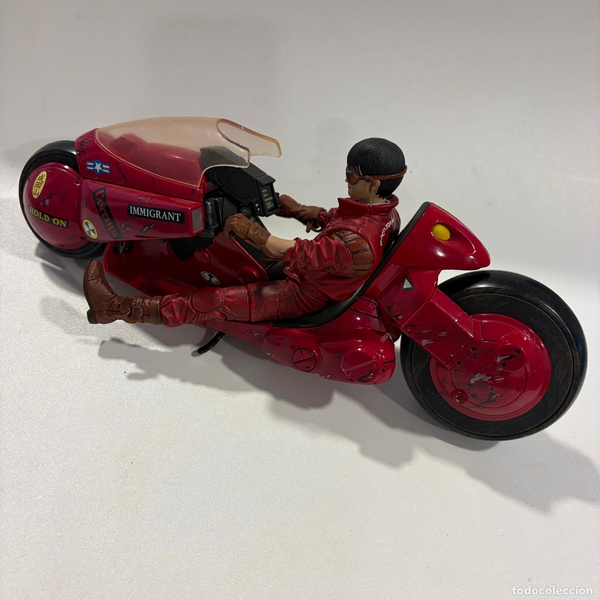 Figuras de goma y PVC: Figura mu&ntilde;eco AKIRA Kaneda con moto McFarlane Toys 3D Animation Japan 2001 28 cm