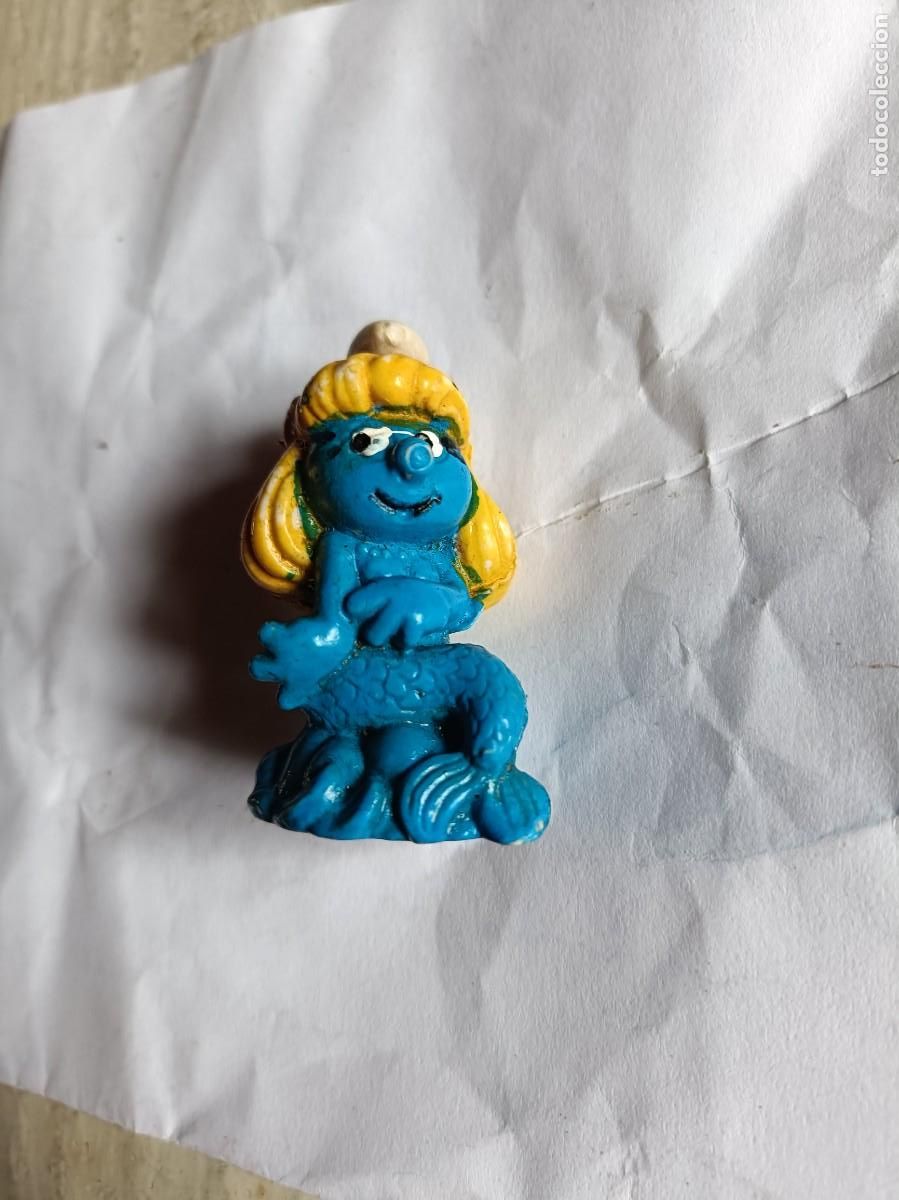 Figuras de Borracha e PVC: FIGURA PITUFA SIRENA SIN MARCA NECESITA LIMPIEZA