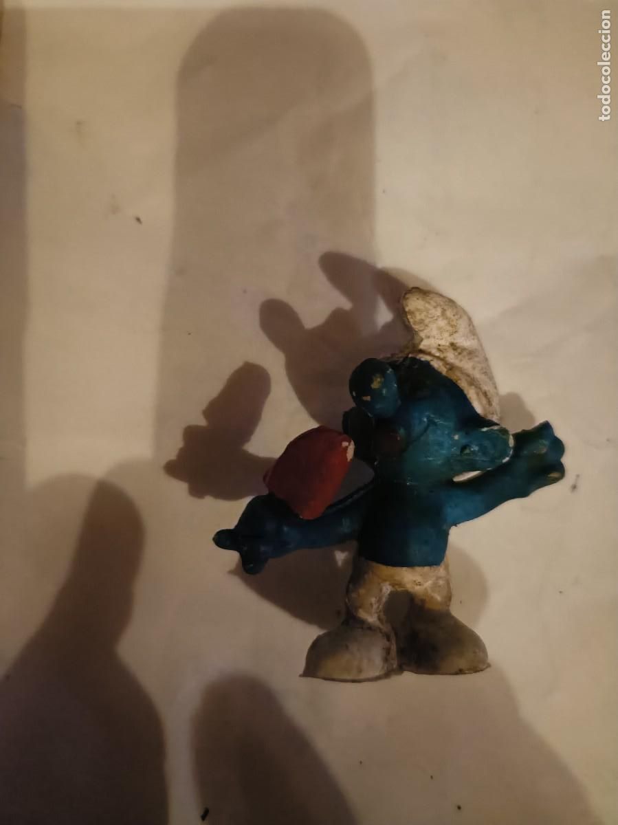 Figuras de goma y PVC: FIGURA O MU&Ntilde;ECO GOMA PVC - PITUFO