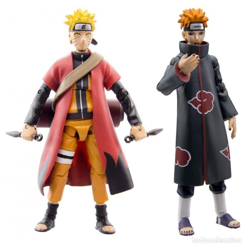 Figuras de goma y PVC: Set 2 Figuras - Naruto Shippuden Pain y Naruto Sage Mode