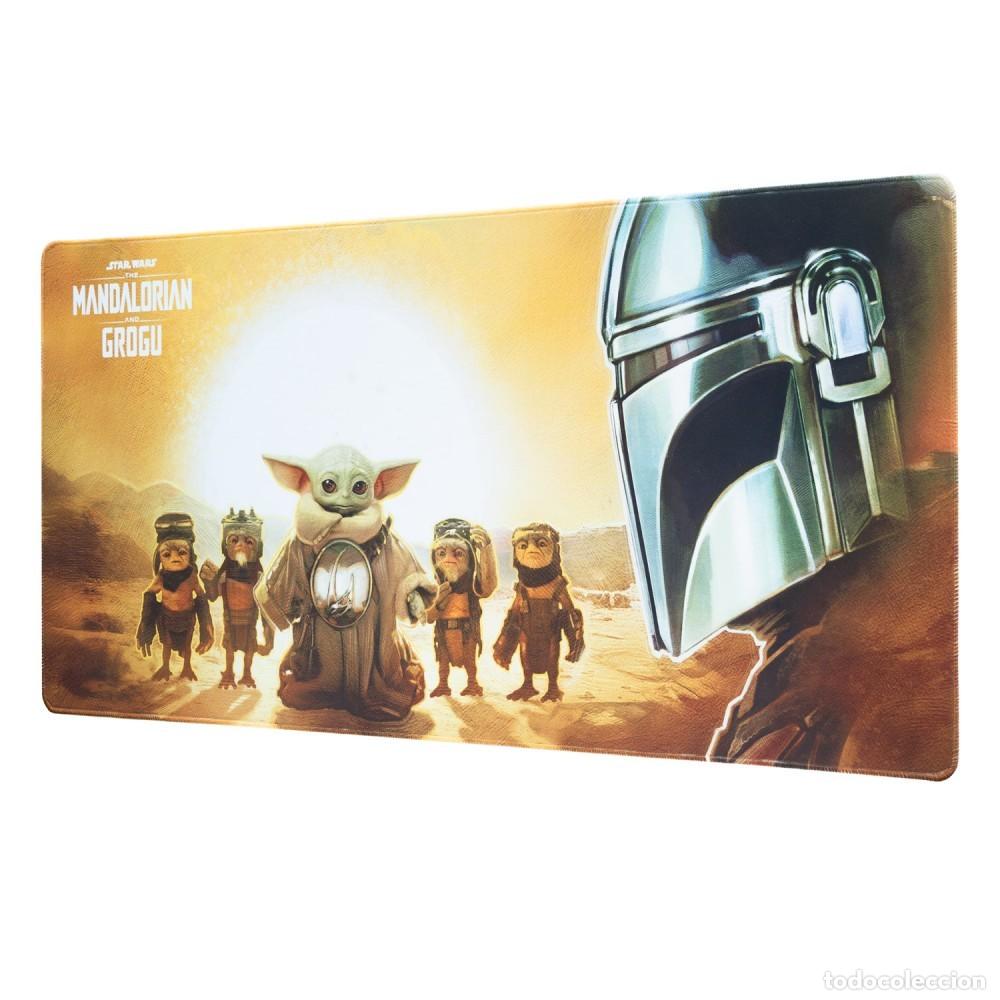 Rubber and PVC Figures: Alfombrilla Raton XXL - Star Wars The Mandalorian and Grogu (80cm x 35 cm x 4 mm)