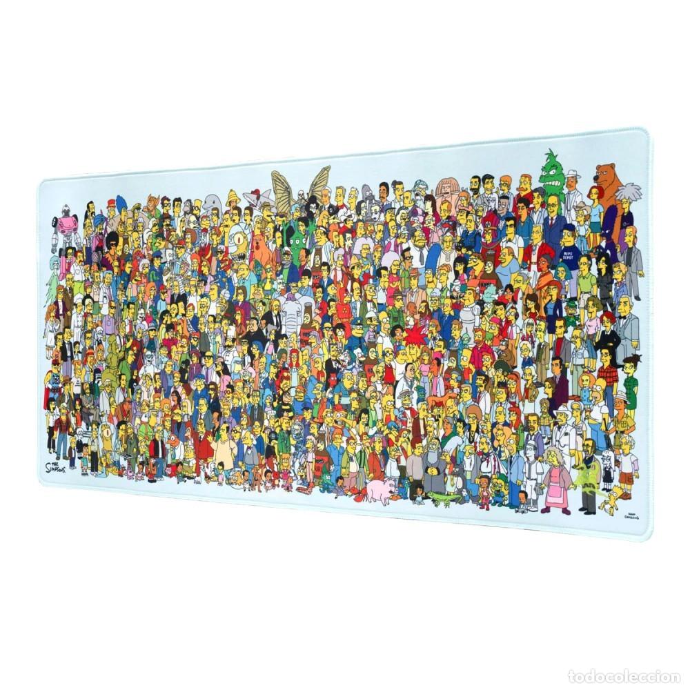 Rubber and PVC Figures: Alfombrilla Raton XXL - The Simpsons Personajes (80cm x 35 cm x 4 mm)