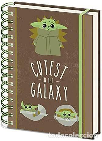 Figuras de goma y PVC: Cuaderno A5 de notas Cutest in the Galaxy - The Mandalorian