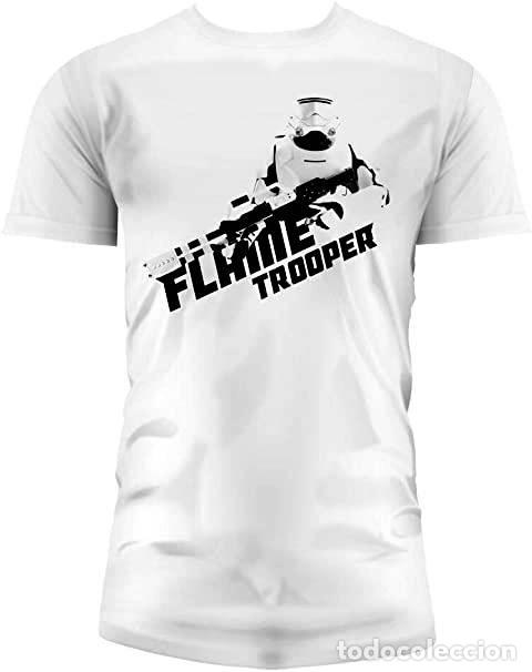 Figuras de Borracha e PVC: Camiseta Blanca Chico Flametrooper - Star Wars (Talla XXL)