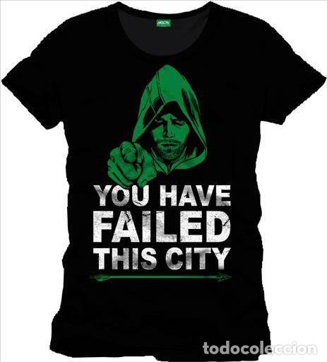 Gummi- und PVC-Figuren: Camiseta Negra Chico You have failed this city - Arrow (Talla XXL)