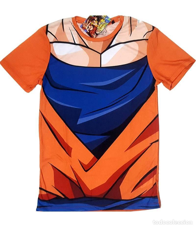Figuras de goma y PVC: Camiseta Naranja Chico Cosplay Goku - Dragon Ball Z (Talla XXL)